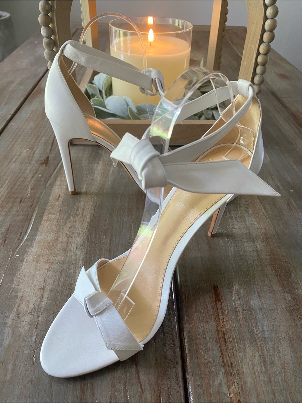 Alexandre Birman Clarita Bow Stiletto Heels Womens 42 White - Picture 4 of 16